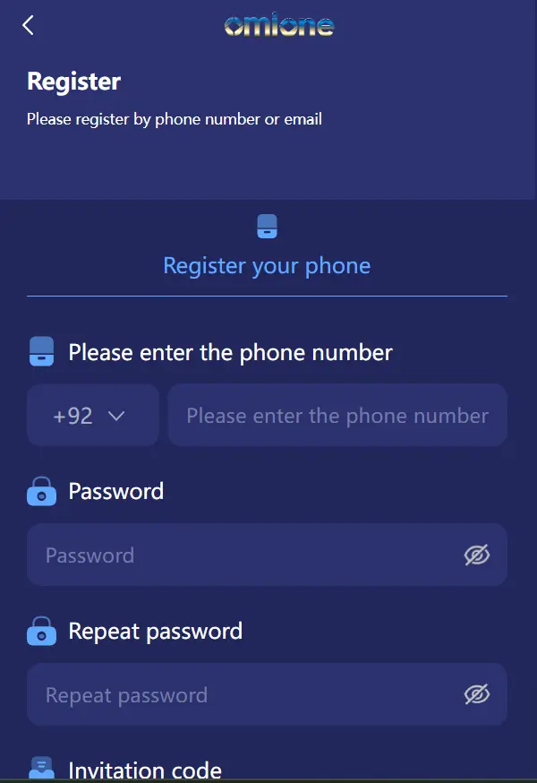 OMI ONE Game login