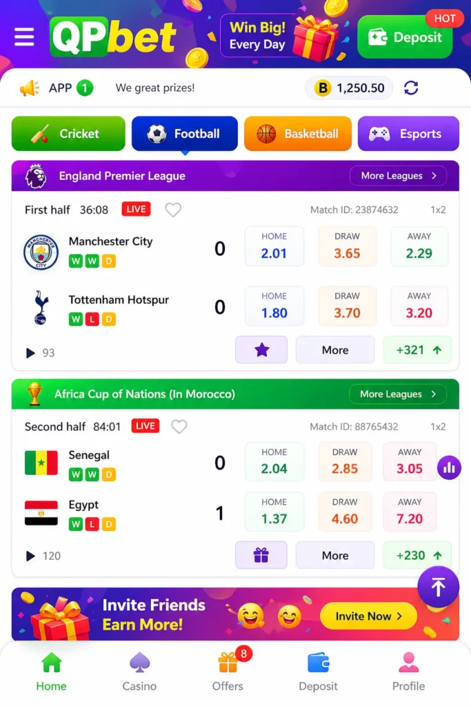 QP Bet Game APK